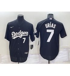 Men Los Angeles Dodgers 7 Julio Urias Black Cool Base Stitched Jersey Men Los Angeles Dodgers 7 Julio Urias Black Cool Base Stitched Jersey