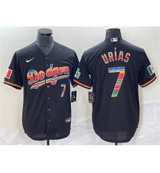 Men Los Angeles Dodgers 7 Julio Urias Black Mexico Cool Base Stitched Jersey Men Los Angeles Dodgers 7 Julio Urias Black Mexico Cool Base Stitched Jersey