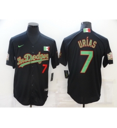 Men Los Angeles Dodgers 7 Julio Urias Black With Los Angeles Green Mexico 2020 World Series Stitched MLB Jersey Men Los Angeles Dodgers 7 Julio Urias Black With Los Angeles Green Mexico 2020 World Series Stitched MLB Jersey