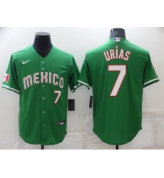 Men Los Angeles Dodgers 7 Julio Urias Green Mexico Stitched Baseball jersey Men Los Angeles Dodgers 7 Julio Urias Green Mexico Stitched Baseball jersey