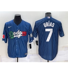 Men Los Angeles Dodgers 7 Julio Urias Navy Mexico World Series Cool Base Stitched Baseball Jersey Men Los Angeles Dodgers 7 Julio Urias Navy Mexico World Series Cool Base Stitched Baseball Jersey