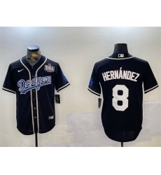 Men Los Angeles Dodgers 8 Enrique Hernandez Black 2024 World Series Cool Base Stitched Baseball Jersey Men Los Angeles Dodgers 8 Enrique Hernandez Black 2024 World Series Cool Base Stitched Baseball Jersey