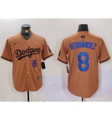 Men Los Angeles Dodgers 8 Kike Hernandez Brown Cool Base Stitched Baseball Jersey 9 Men Los Angeles Dodgers 8 Kike Hernandez Brown Cool Base Stitched Baseball Jersey 9