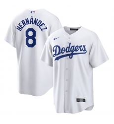 Men Los Angeles Dodgers 8 Kike Hernandez White Cool Base Stitched Jersey Men Los Angeles Dodgers 8 Kike Hernandez White Cool Base Stitched Jersey