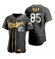 Men Los Angeles Dodgers 85 Dustin May Black 2020 World Series Champions Gold Edition Jersey Men Los Angeles Dodgers 85 Dustin May Black 2020 World Series Champions Gold Edition Jersey