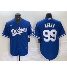 Men Los Angeles Dodgers 99 Joe Kelly Blue Cool Base Stitched Baseball Jersey Men Los Angeles Dodgers 99 Joe Kelly Blue Cool Base Stitched Baseball Jersey