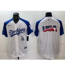Men Los Angeles Dodgers Big Logo White Blue Vin Patch Cool Base Stitched Baseball Jersey Men Los Angeles Dodgers Big Logo White Blue Vin Patch Cool Base Stitched Baseball Jersey