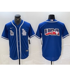 Men Los Angeles Dodgers Big logo Blue Cool Base Stitched Baseball Jersey 5 Men Los Angeles Dodgers Big logo Blue Cool Base Stitched Baseball Jersey 5
