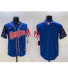 Men Los Angeles Dodgers Blank Royal Limited Stitched Baseball Jersey