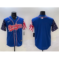 Men Los Angeles Dodgers Blank Royal Limited Stitched Baseball Jersey