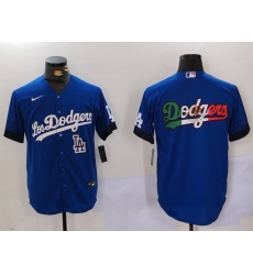 Men Los Angeles Dodgers Blue Team Big Logo City Connect Cool Base Stitched Baseball Jersey 7 Men Los Angeles Dodgers Blue Team Big Logo City Connect Cool Base Stitched Baseball Jersey 7