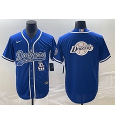 Men Los Angeles Dodgers Blue Team Big Logo With Patch Cool Base Stitched Baseball Jersey Men Los Angeles Dodgers Blue Team Big Logo With Patch Cool Base Stitched Baseball Jersey