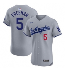 Men Los Angeles Dodgers Freddie Freeman #5 Gray Flex Base 2024 Home Stitched Jersey Men Los Angeles Dodgers Freddie Freeman #5 Gray Flex Base 2024 Home Stitched Jersey