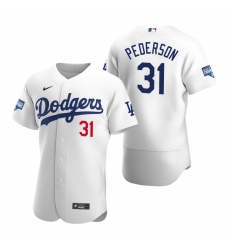 Men Los Angeles Dodgers Joc Pederson White 2020 World Series Champions Flex Base Jersey Men Los Angeles Dodgers Joc Pederson White 2020 World Series Champions Flex Base Jersey