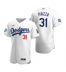 Men Los Angeles Dodgers Mike Piazza White 2020 World Series Champions Flex Base Jersey Men Los Angeles Dodgers Mike Piazza White 2020 World Series Champions Flex Base Jersey