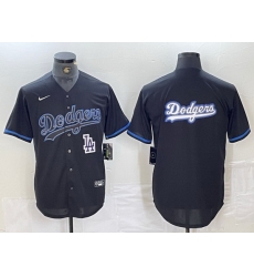 Men Los Angeles Dodgers Team Big Logo Black Cool Base Stitched Baseball Jersey 11 Men Los Angeles Dodgers Team Big Logo Black Cool Base Stitched Baseball Jersey 11