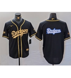 Men Los Angeles Dodgers Team Big Logo Black Gold Cool Base With Patch Stitched Baseball Jersey Men Los Angeles Dodgers Team Big Logo Black Gold Cool Base With Patch Stitched Baseball Jersey