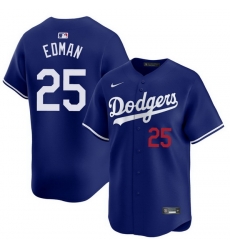 Men Los Angeles Dodgers Tommy Edman #25 Blue Flex Base Stitched MLB Jersey