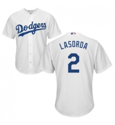 Men Los Angeles Tommy Lasorda White Cool Base Jersey Men Los Angeles Tommy Lasorda White Cool Base Jersey