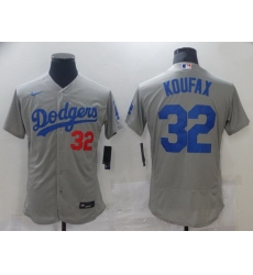 Men Men Los Angeles Dodgers 32 Koufax Grey Elite 2021 Nike MLB Jersey Men Men Los Angeles Dodgers 32 Koufax Grey Elite 2021 Nike MLB Jersey