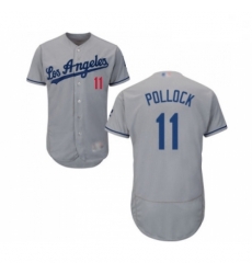 Mens Los Angeles Dodgers 11 A J Pollock Grey Road Flex Base Authentic Collection Baseball Jersey Mens Los Angeles Dodgers 11 A J Pollock Grey Road Flex Base Authentic Collection Baseball Jersey