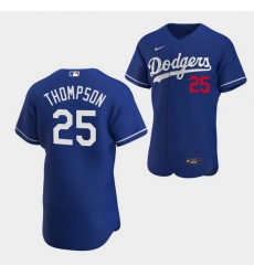 Men's Los Angeles Dodgers #25 Trayce Thompson Royal Flex Base Stitched Jersey Men's Los Angeles Dodgers #25 Trayce Thompson Royal Flex Base Stitched Jersey