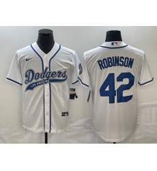 Men's Los Angeles Dodgers #42 Jackie Robinson White With Patch Cool Base Stitched Baseball Jersey Men's Los Angeles Dodgers #42 Jackie Robinson White With Patch Cool Base Stitched Baseball Jersey
