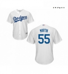 Mens Los Angeles Dodgers 55 Russell Martin Replica White Home Cool Base Baseball Jersey Mens Los Angeles Dodgers 55 Russell Martin Replica White Home Cool Base Baseball Jersey