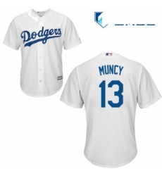 Mens Majestic Los Angeles Dodgers 13 Max Muncy Replica White Home Cool Base MLB Jersey Mens Majestic Los Angeles Dodgers 13 Max Muncy Replica White Home Cool Base MLB Jersey
