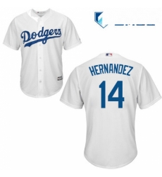 Mens Majestic Los Angeles Dodgers 14 Enrique Hernandez Replica White Home Cool Base MLB Jersey Mens Majestic Los Angeles Dodgers 14 Enrique Hernandez Replica White Home Cool Base MLB Jersey