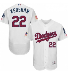 Mens Majestic Los Angeles Dodgers 22 Clayton Kershaw White Fashion Stars Stripes Flex Base MLB Jersey Mens Majestic Los Angeles Dodgers 22 Clayton Kershaw White Fashion Stars Stripes Flex Base MLB Jersey