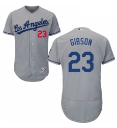 Mens Majestic Los Angeles Dodgers 23 Kirk Gibson Grey Flexbase Authentic Collection MLB Jersey Mens Majestic Los Angeles Dodgers 23 Kirk Gibson Grey Flexbase Authentic Collection MLB Jersey