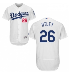 Mens Majestic Los Angeles Dodgers 26 Chase Utley White Home Flex Base Authentic Collection MLB Jersey Mens Majestic Los Angeles Dodgers 26 Chase Utley White Home Flex Base Authentic Collection MLB Jersey