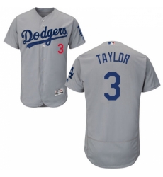 Mens Majestic Los Angeles Dodgers 3 Chris Taylor Gray Alternate Flex Base Authentic Collection MLB Jersey Mens Majestic Los Angeles Dodgers 3 Chris Taylor Gray Alternate Flex Base Authentic Collection MLB Jersey