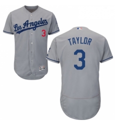 Mens Majestic Los Angeles Dodgers 3 Chris Taylor Grey Flexbase Authentic Collection MLB Jersey Mens Majestic Los Angeles Dodgers 3 Chris Taylor Grey Flexbase Authentic Collection MLB Jersey