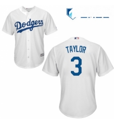 Mens Majestic Los Angeles Dodgers 3 Chris Taylor Replica White Home Cool Base MLB Jersey Mens Majestic Los Angeles Dodgers 3 Chris Taylor Replica White Home Cool Base MLB Jersey