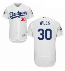 Mens Majestic Los Angeles Dodgers 30 Maury Wills Authentic White Home 2017 World Series Bound Flex Base Jersey Mens Majestic Los Angeles Dodgers 30 Maury Wills Authentic White Home 2017 World Series Bound Flex Base Jersey