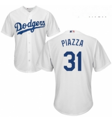 Mens Majestic Los Angeles Dodgers 31 Mike Piazza Replica White Home Cool Base MLB Jersey Mens Majestic Los Angeles Dodgers 31 Mike Piazza Replica White Home Cool Base MLB Jersey