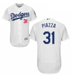 Mens Majestic Los Angeles Dodgers 31 Mike Piazza White Home Flex Base Authentic Collection MLB Jersey Mens Majestic Los Angeles Dodgers 31 Mike Piazza White Home Flex Base Authentic Collection MLB Jersey