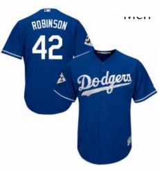 Mens Majestic Los Angeles Dodgers 42 Jackie Robinson Replica Royal Blue Alternate 2017 World Series Bound Cool Base MLB Jersey Mens Majestic Los Angeles Dodgers 42 Jackie Robinson Replica Royal Blue Alternate 2017 World Series Bound Cool Base MLB Jersey