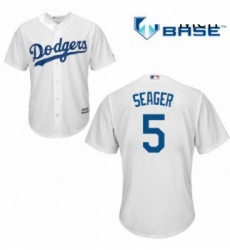 Mens Majestic Los Angeles Dodgers 5 Corey Seager Replica White Home Cool Base MLB Jersey Mens Majestic Los Angeles Dodgers 5 Corey Seager Replica White Home Cool Base MLB Jersey