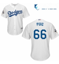 Mens Majestic Los Angeles Dodgers 66 Yasiel Puig Replica White Home 2017 World Series Bound Cool Base MLB Jersey Mens Majestic Los Angeles Dodgers 66 Yasiel Puig Replica White Home 2017 World Series Bound Cool Base MLB Jersey