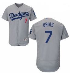 Mens Majestic Los Angeles Dodgers 7 Julio Urias Gray Alternate Flex Base Authentic Collection MLB Jersey Mens Majestic Los Angeles Dodgers 7 Julio Urias Gray Alternate Flex Base Authentic Collection MLB Jersey