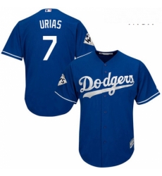 Mens Majestic Los Angeles Dodgers 7 Julio Urias Replica Royal Blue Alternate 2017 World Series Bound Cool Base MLB Jersey Mens Majestic Los Angeles Dodgers 7 Julio Urias Replica Royal Blue Alternate 2017 World Series Bound Cool Base MLB Jersey