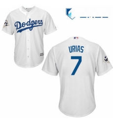 Mens Majestic Los Angeles Dodgers 7 Julio Urias Replica White Home 2017 World Series Bound Cool Base MLB Jersey Mens Majestic Los Angeles Dodgers 7 Julio Urias Replica White Home 2017 World Series Bound Cool Base MLB Jersey