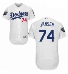 Mens Majestic Los Angeles Dodgers 74 Kenley Jansen White Home Flex Base Authentic Collection 2018 World Series Jersey Mens Majestic Los Angeles Dodgers 74 Kenley Jansen White Home Flex Base Authentic Collection 2018 World Series Jersey
