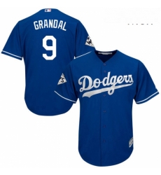 Mens Majestic Los Angeles Dodgers 9 Yasmani Grandal Replica Royal Blue Alternate 2017 World Series Bound Cool Base MLB Jersey Mens Majestic Los Angeles Dodgers 9 Yasmani Grandal Replica Royal Blue Alternate 2017 World Series Bound Cool Base MLB Jersey