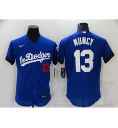 Men's Nike Los Angeles Dodgers #13 Max Muncy Blue Elite City Player Jersey Men's Nike Los Angeles Dodgers #13 Max Muncy Blue Elite City Player Jersey