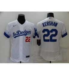 Men's Nike Los Angeles Dodgers #22 Clayton Kershaw White Elite City Player Jersey Men's Nike Los Angeles Dodgers #22 Clayton Kershaw White Elite City Player Jersey