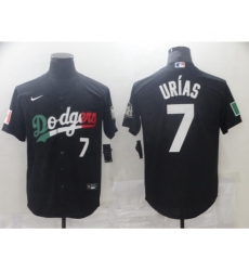 Men's Nike Los Angeles Dodgers #7 Julio Urias Black Authentic Jersey Men's Nike Los Angeles Dodgers #7 Julio Urias Black Authentic Jersey